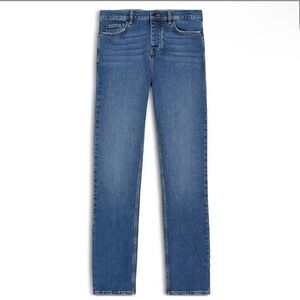 The Kooples Mens Blue Straight Leg Jeans Size 30 Button Fly Faded Wash